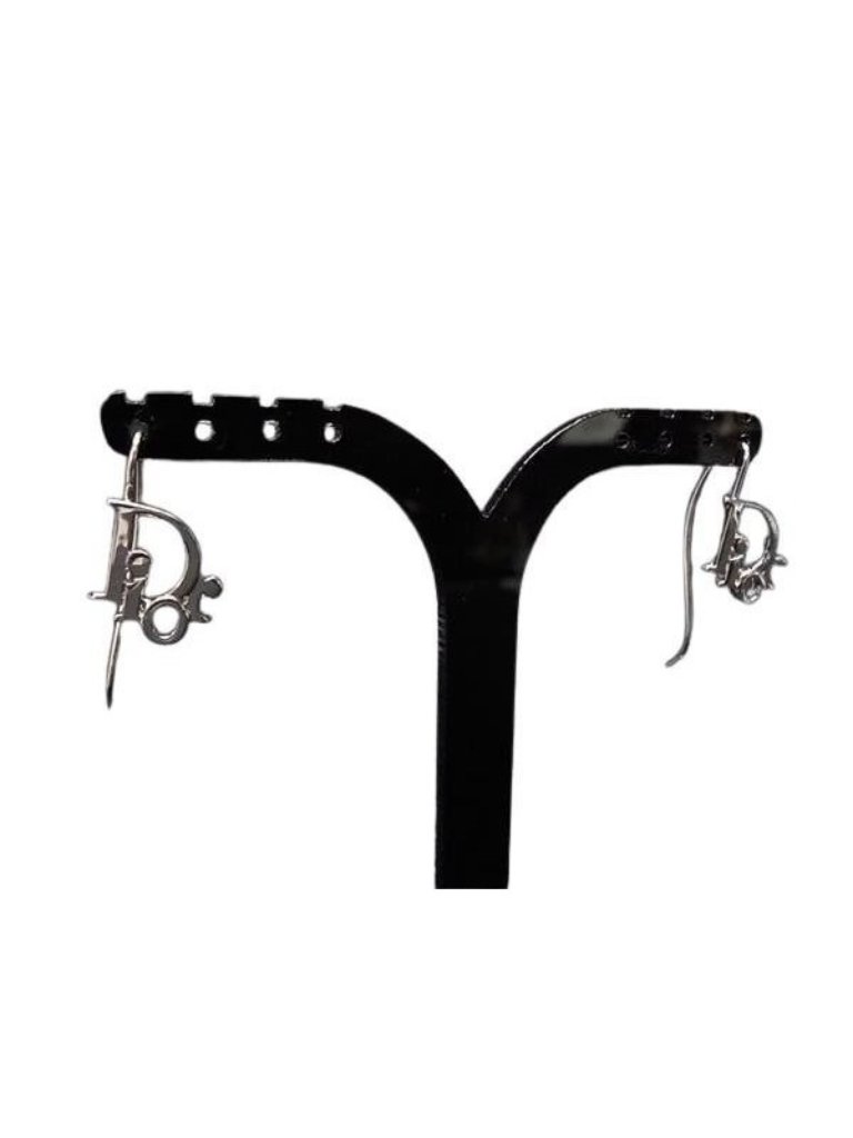 Dior Earrings Silver Metal Logo Hook Type 365$
